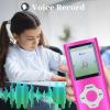 LICAEVEY HiFi MP3 MP4 Player with 1.8" Color Screen, Support 128GB Expandable Memory, Aluminum Alloy Body, 10 Hour Playback, Supports MP3 | WMA | FLAC | APE (Pink Purple) view 2