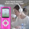 LICAEVEY HiFi MP3 MP4 Player with 1.8" Color Screen, Support 128GB Expandable Memory, Aluminum Alloy Body, 10 Hour Playback, Supports MP3 | WMA | FLAC | APE (Pink Purple) view 3