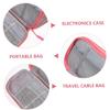 Angoily Large Opening Travel Case Electronics Accessories Organizer Hard Drive Sleeve Cord Organizer Bag view 4