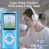 LICAEVEY HiFi MP3 MP4 Player with 1.8" Color Screen, Support 128GB Expandable Memory, Aluminum Alloy Body, 10 Hour Playback, Supports MP3 | WMA | FLAC | APE (Blue 69x38x35cm / 27.2x15.0x13.8in) view 3