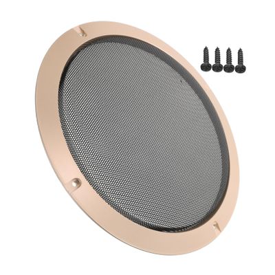 GLEAVI Metal Speaker Mesh Cover Decorative Audio Grille Protector Trim for Home Outdoor Fit Metal Design Easy Installation