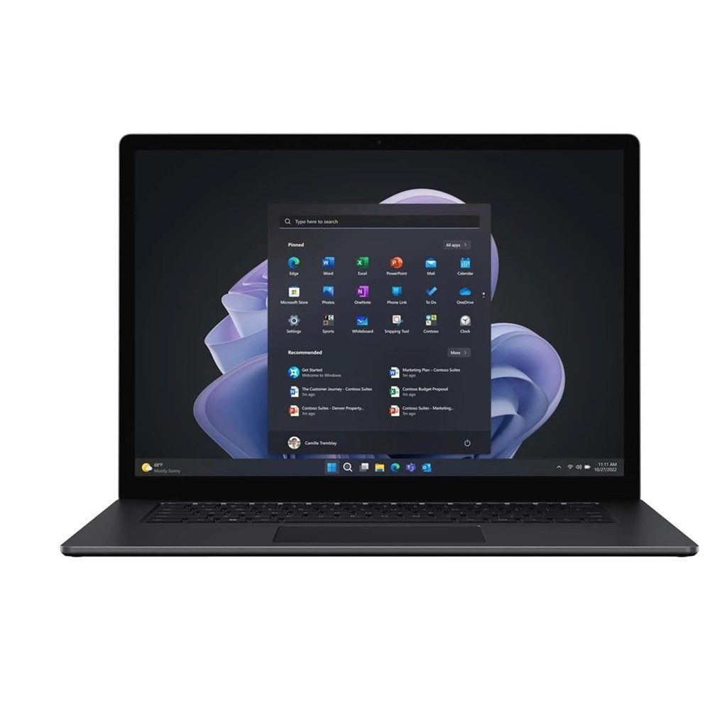 Microsoft Surface Laptop 5 15" Touch 16GB 512GB SSD Core i7-1255U 1.7GHz WIN11H, Matte Black (Renewed)