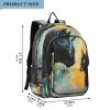 ALAZA Two Black Cats Looking at Each Other School Backpacks Travel Laptop Bag Kids Bookbag for Girls Boys Teens Women Men view 2