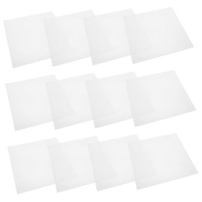Mikinona 30pcs Thick Vinyl Record Outer Sleeves Self-Adhesive Protective Covers for Album Collection Translucent Storage for Dust and Moisture Protection