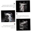 DOITOOL Transparent Multi-Layer Hard Drive Rack DIY Storage with Excellent Heat Dissipation Easy Installation and Durable Design for Mechanical Drives view 2