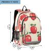 ALAZA Red Fruit01 School Backpacks Travel Laptop Bag Kids Bookbag for Girls Boys Teens Women Men view 2