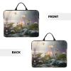 Lotus Flower Patterned Laptop Sleeve (16.5x12.2 inches), Anti-Collision Protective Shell, Portable Handheld Design view 2