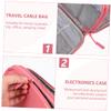 Angoily Electronic Accessories Organizer Bag Hard Drive Sleeve Travel-friendly Cable Case view 3