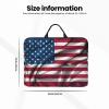 American Flag Patterned Laptop Sleeve (16.5x12.2 inches), Anti-Collision Protective Shell, Portable Handheld Design view 3