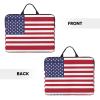 American Flag Patterned Laptop Sleeve (16.5x12.2 inches), Anti-Collision Protective Shell, Portable Handheld Design view 2