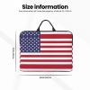 American Flag Patterned Laptop Sleeve (16.5x12.2 inches), Anti-Collision Protective Shell, Portable Handheld Design view 3