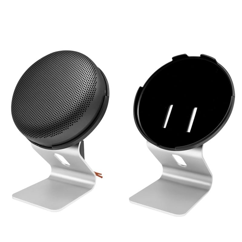 Aluminum Stand for Bang & Olufsen Beosound A1 (2nd Generation)  Premium Anti-Slip Desktop Mount with Vibration Damping for Enhanced Sound, Adjustable Tilt, Sturdy Aluminum Design (Silver)