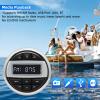 MH Marine Boat Stereo Gauge Receiver - Audio Systems, Wireless Connection, AM/FM, USB Port, AUX, No CD DVD Player, Radio Receiver with Control view 3