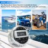 MH Marine Boat Stereo Gauge Receiver - Audio Systems, Wireless Connection, AM/FM, USB Port, AUX, No CD DVD Player, Radio Receiver with Control view 4