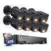 ANNKE 2MP Security Camera System, 16CH 2MP Lite DVR Recorder with AI Motion Detection, 8X 1080P (19201080) Add-on Wired Black Cams with Smart Color Night Vision, IP67, 3.6mm Lens, 4TB Hard Drive view 1