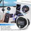 MH Marine Boat Stereo Gauge Receiver - Audio Systems, 3 Inch Video Playback, Wireless Connection, AM/FM, USB Port, AUX, No CD DVD Player, MP5 Player Radio Receiver view 2