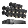 ANNKE 2MP Security Camera System, 16CH 2MP Lite DVR Recorder with AI Motion Detection, 12x 1080P (19201080) Add-on Wired Black Cams with Smart Color Night Vision, IP67, 3.6mm Lens, No Hard Drive view 1