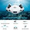 2025 NewV-EVO 4K60FPS Underwater Drone Kit with Removal SD Card, QYSEA AI Vision Lock 360 Omnidirectional Movement Underwater ROV with Depth Hold, Portable Robot with VR Control, Posture Lock view 3