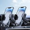 Miracase Phone Holders for Your Car with Metal Hook Clip, Air Vent Cell Phone Stand Car Mount, Universal Automobile Cradle for Garmin GPS Fit iPhone Android and All Smartphones, Carbon Fiber 2 Pack view 1