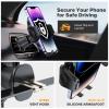 Miracase Phone Holders for Your Car with Metal Hook Clip, Air Vent Cell Phone Stand Car Mount, Universal Automobile Cradle for Garmin GPS Fit iPhone Android and All Smartphones, Carbon Fiber 2 Pack view 3