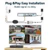 VORGUT Wired Security Camera System Outdoor, 4pcs Pan/Tilt CCTV Cameras and 4CH 5MP Lite AHD TVI DVR (500GB HDD), 360 View Surveillance DVR Kit, Motion Detection, 24/7 Recording, Remote Access view 2