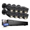 ANNKE 2MP Security Camera System, 16CH 3K Lite DVR Recorder with AI Motion Detection, 8X 1080P (19201080) Add-on Wired Black Cams with Smart Color Night Vision, IP67, 3.6mm Lens, 3TB Hard Drive view 1