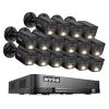 ANNKE 2MP Security Camera System, 16CH 2MP Lite DVR Recorder with AI Motion Detection, 16x 1080P (19201080) Add-on Wired Black Cams with Smart Color Night Vision, IP67, 3.6mm Lens, No Hard Drive view 1
