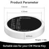 PUTIKEEG Morse Code Round Table Key morse code List Learning Shortwave Radio (White) view 2