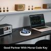PUTIKEEG Morse Code Round Table Key morse code List Learning Shortwave Radio (White) view 4