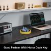 PUTIKEEG Morse Code Round Table Key morse code List Learning Shortwave Radio (Yellow) view 4