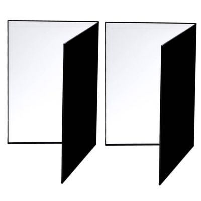 CHICAMPERA 2pcs Light Reflector Portable Photography Diffuser for Food and Product Photography Folding Reflective Board for Enhanced Lighting Control