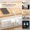 360 Rotatable Cord Organizer  Magnetic Cable Clips Adhesive Cable Management Holders for Desk, Car, Nightstand  6 Pack (White) view 4