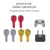 NovelGoal 2 Pairs Remote Control Joystick Stick Rocker Replacement, Remote Controller Thumb Sticks Compatible with Air 2S/Mini 3 Pro/3 Pro/3 Pro Cine (Red) view 2