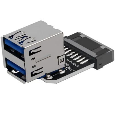 19PIN / 20PIN to Dual USB3.0 Adapter Connverter PC Motherboard Splitter Connector for PC Desktop Accessory
