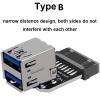 19PIN / 20PIN to Dual USB3.0 Adapter Connverter PC Motherboard Splitter Connector for PC Desktop Accessory view 2