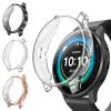 Fintie 3 Packs Screen Protector Case Compatible with Garmin Venu 3S (41mm), Soft TPU Plated Bumper Full Cover Protective Cases [Scratch-Proof], Black/Rose Gold/Clear view 1