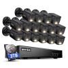 ANNKE 2MP Security Camera System, 16CH 3K Lite DVR Recorder with AI Motion Detection, 16x 1080P (19201080) Add-on Wired Black Cams with Smart Color Night Vision, IP67, 3.6mm Lens, 3TB Hard Drive view 1