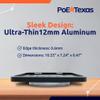 PoE Texas 10th Gen iPad Wall Mount with LED Status Indicator Black Aluminum Office Conference Room Display Tablet Surface Mount Dock, Dash App - Bundled with AF-USBC-JB PoE Adapter view 4