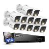ANNKE 2MP Security Camera System, 16CH 3K Lite DVR Recorder with AI Motion Detection, 12x 1080P (19201080) Add-on Wired White Cams with Smart Color Night Vision, IP67, 3.6mm Lens, 6TB Hard Drive view 1
