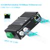 Zhpuostd EOC Converter, Ethernet Over Coaxial Extender up to 1200m with DIN-Rail Mount - Reuse Existing Coax Cable for IP Cameras & CCTV, 10/100Mbps, PoE Powered, Plug & Play, a Pair view 2