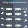 Zhpuostd EOC Converter, Ethernet Over Coaxial Extender up to 1200m with DIN-Rail Mount - Reuse Existing Coax Cable for IP Cameras & CCTV, 10/100Mbps, PoE Powered, Plug & Play, a Pair view 4