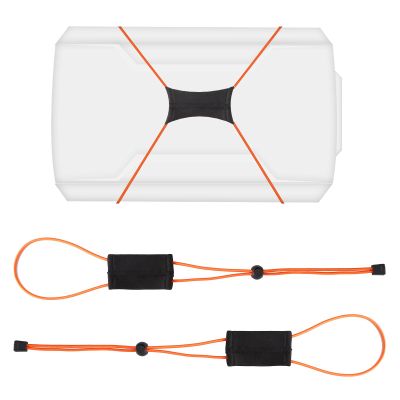 2pcs Fishing Graph Cover Straps Compatible with Humminbird & Lowrance, Adjustable Fish Finder Cover Bungee with Adjustable Buckle and Stretchable Accessories Cord Fit up to 18in Screens (Orange)