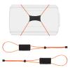 2pcs Fishing Graph Cover Straps Compatible with Humminbird & Lowrance, Adjustable Fish Finder Cover Bungee with Adjustable Buckle and Stretchable Accessories Cord Fit up to 18in Screens (Orange) view 1