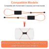 2pcs Fishing Graph Cover Straps Compatible with Humminbird & Lowrance, Adjustable Fish Finder Cover Bungee with Adjustable Buckle and Stretchable Accessories Cord Fit up to 18in Screens (Orange) view 2