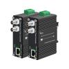 Zhpuostd EOC Converter, Ethernet Over Coaxial Adapter with PoE+ & DIN-Rail Mount, Extend IP Camera Network 300m via Existing Coaxial Cable, Plug and Play for CCTV Security System, a Pair view 1