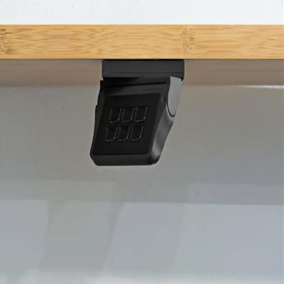 Adjustable Under-Table Stand, Articulating Desk Mount for Stream Deck Mini, Space-Saving Design (Black)
