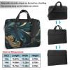 Peacock Feathers in Teal and Gold Laptop Bag Laptop Case 15.6 Inch Computer Bags Padded Sleeve Cover for Women Men view 2