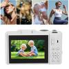 5K Digital Camera 75MP HD 18X Digital Zoom Autofocus Retro Mirrorless Camera for Travel Photography (White) view 2