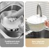 Rice Strainer, Safe Plastic Rice Washer Strainer Bowl with Drain Lid, 7.1x3.4" Rinser with Handle for Vegetable Fruit Grains Bean, Small, Food Strainers view 4