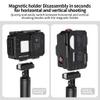 FEICHAO 80m Diving Camera Case 1/4 Positioning Hole Underwater Frame Compatible with Action 5 Pro/4/3 Sports Camera (Case+Quick Release Base) view 4